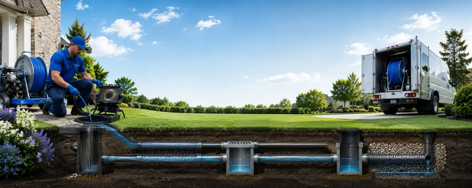 Outdoor drain cleaning information for Hilmar, CA